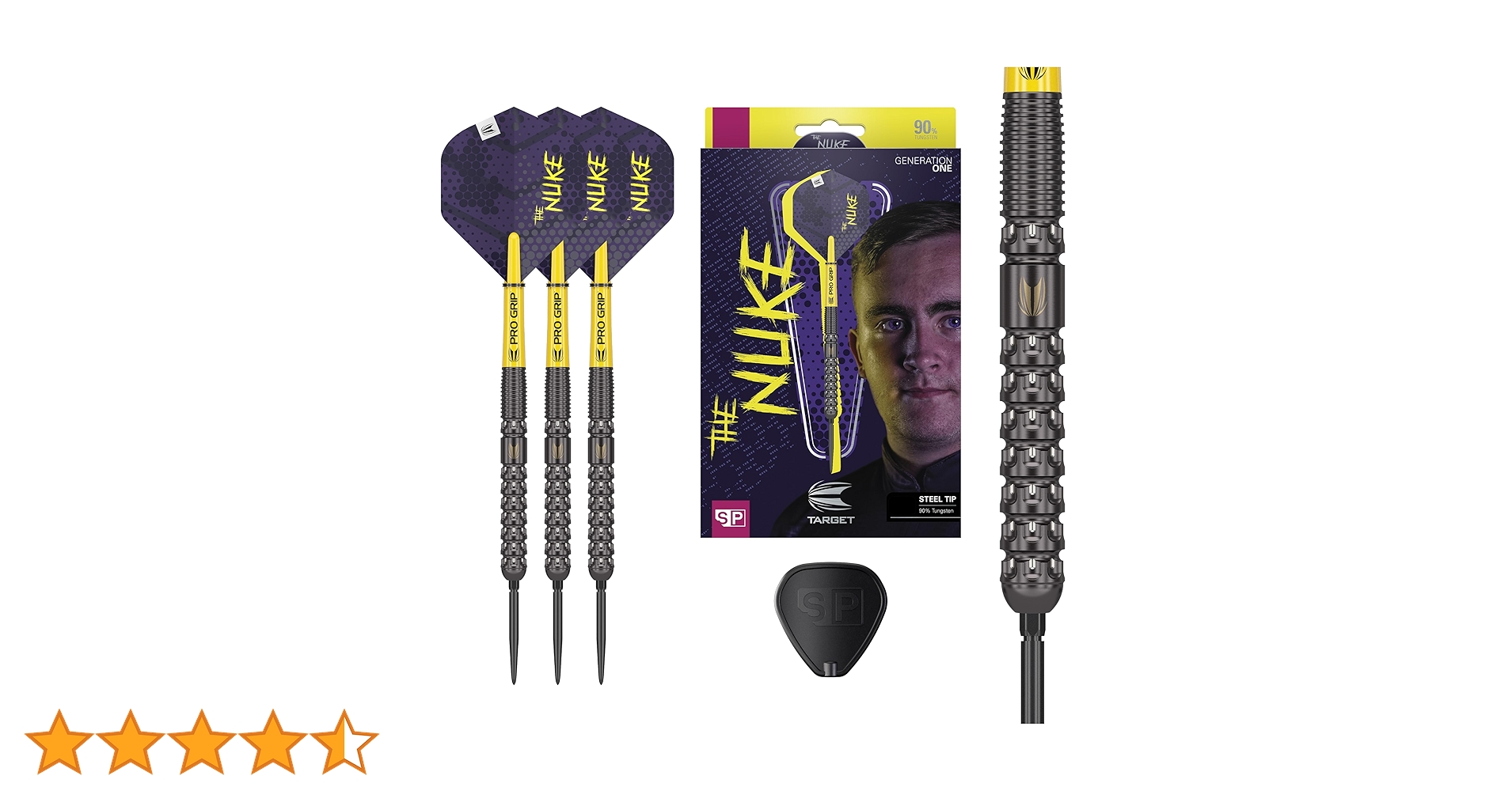 【THE NUKE】G1 19G 90% 2BA - LUKE LITTLER Target Darts Luke Littler Loadout Soft Tip Darts, 90